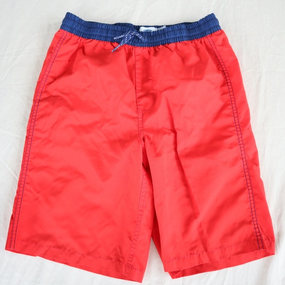⭐5 for $25 Old Navy Swim~Red Blue Color Block - Picture 1 of 4